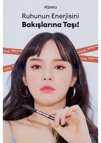 Uzun Süre Kalıcı, Bulaşma Yapmayan Jel Göz Kalemi APIEU Born To Be Madproof Eye Pencil Well Done 07