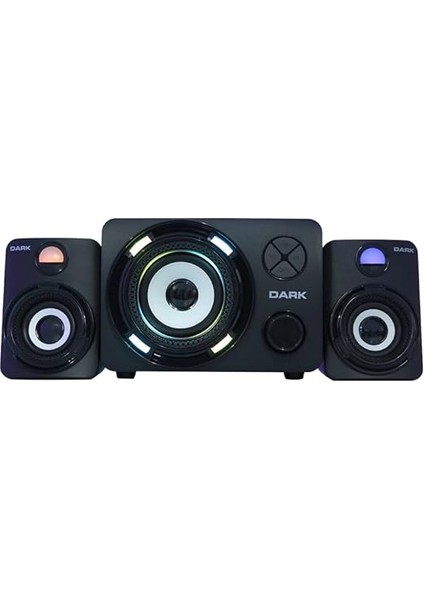 SP-214 11W Rms 7 Farklı Renk Titreşimli LED 2+1 Multimedia Speaker Hoparlör (DK-AC-SP214) fiyatları