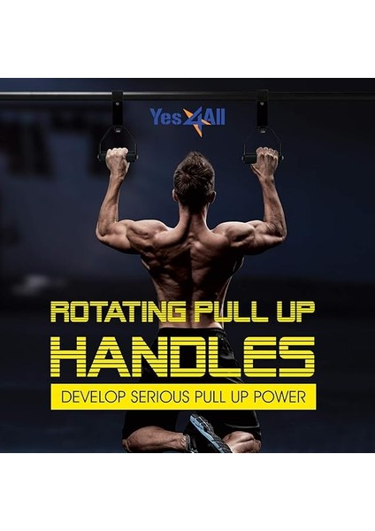 Döner Barfiks Sapları, Kaymaz, Köpük Saplar, 300 Kg'a Kadar Kapasite, 1 Çift indirimleri