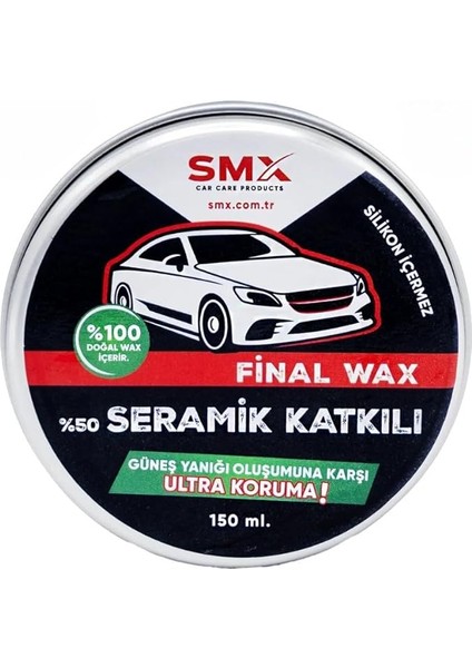 Final Wax 150 Ml,seramik Katkılı Cila,otomobil, Yat, Tekne, Motorsiklet Için