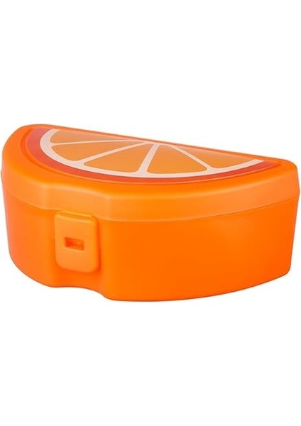 Okul Için Çatallı Vitamin Beslenme Kabı, Okul Beslenme Kutu ve Çantası, Plastik Kutusu, Çocuk Çantası 4 Renk (Portakal) indirimleri