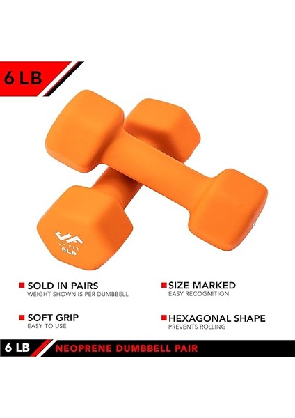 Dambıl El Ağırlığı Çiftleri ve Setleri - Neopren ve Vinil Dambıl Çiftleri Seçenekleri Veya 7 Neopren Dambıl Raf Seti Seçenekleri - Premium Kaymaz, Renk Kodlu Altıgen Şekilli El Ağırlıkları modelleri