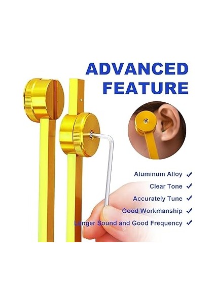 Tuning Çatal Seti, Iyileştirmek Için Yükseltilmiş Ağırlıklı Akort Çatalları, Çakra Şifa Terapisi Için Tuning Çatalı Aktivatörlü Ses Iyileştirme Aletleri Seti, Dna Şifa, Yoga, Meditasyon fırsatları