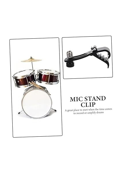 4ADET Geçirmez Davul Mikrofon Kelepçesi Taşınabilir ve Dayanıklı Mikrofon Standart Davul Setleri Için Uygun fırsatları