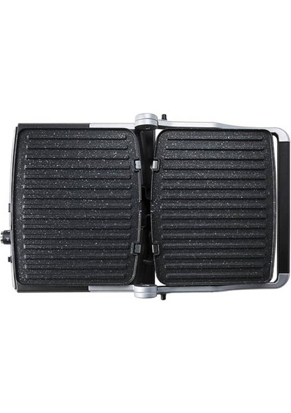 Tostit Maxi Inox Granit Izgaralı Tost Makinesi, 2000 W, Paslanmaz Çelik, Aynı Anda 6 Tost, Gri modelleri