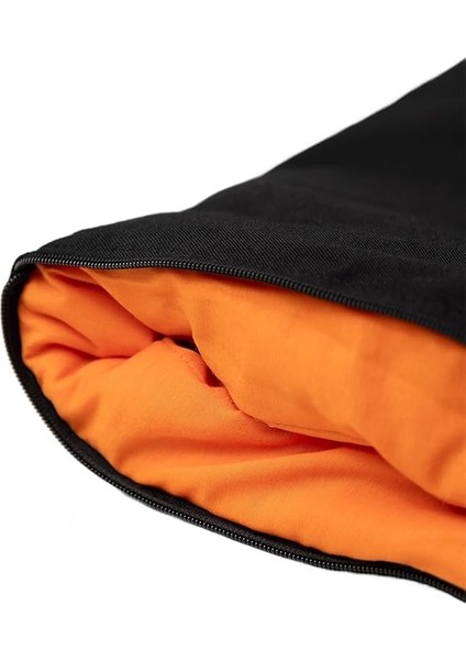 Badger Pratik Battaniye Olabilen Yastık Siyah Fermuarli Turuncu 2'si Bir Arada (50X50 cm - 145X200 Cm) indirimleri
