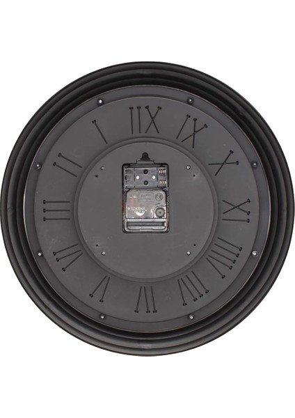 Mark Premium Serisi Antik Eskitme Kadranlı Döner Çarklı Ev ve Ofis Duvar Saati Kabartma Roma Rakamlı 40 cm Gri fırsatları