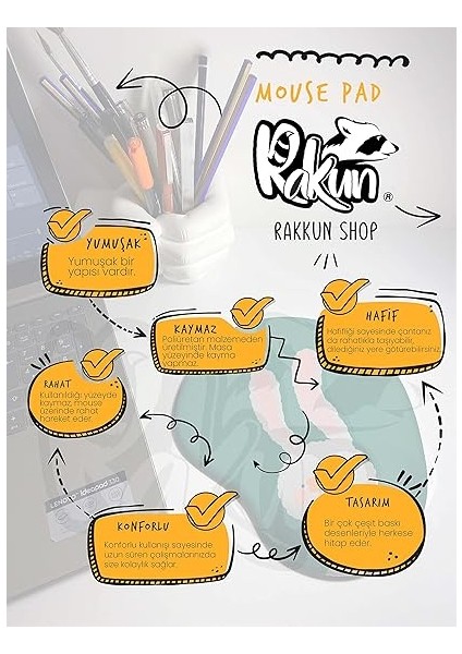 Shop Köpek Gibi Çalışıp Kraliçeler Gibi Yaşayan Bir Kadınım Baskılı Bilek Destekli Mouse Pad modelleri