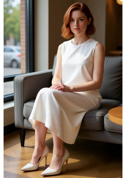 Kadın Kolsuz Shift Kalıp %100 Pamuk Maxi Boy Düz Elbise Günlük Rahat ve Şık Kombinler Için fiyatları