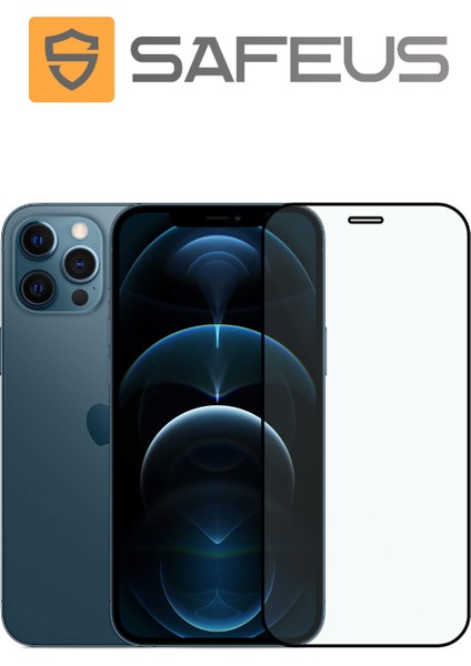 iPhone 12 Pro Tam Kaplayan Toz Filtreli Parmak İzi Bırakmayan Safir Ekran Koruyucu Cam