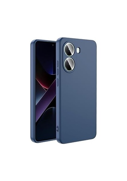 Xiaomi ile Uyumlu Poco ile Uyumlu X7 Pro Kılıf Zore Mara Lansman Kapak Lacivert fiyatları