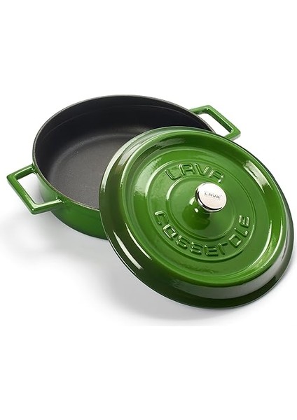Trendy Çok Amaçlı Döküm Demir Sığ Tencere Çap 24 cm Yeşil fiyatları