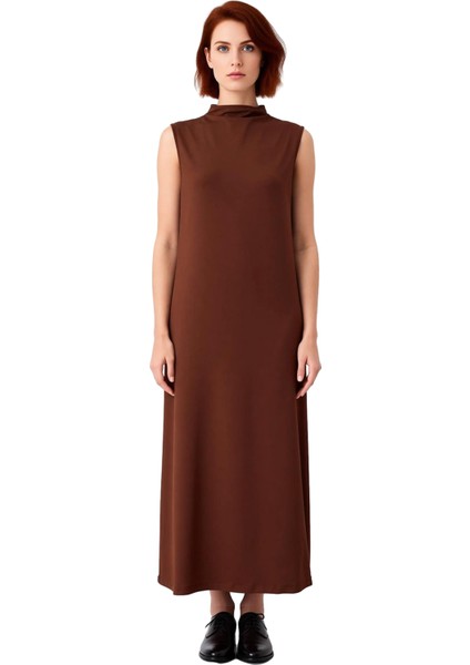 Kadınlar Için Düz Dalgıç Kolsuz Maxi Shift Elbise Modern ve Rahat Şıklık Sunarak Konfor Verir modelleri