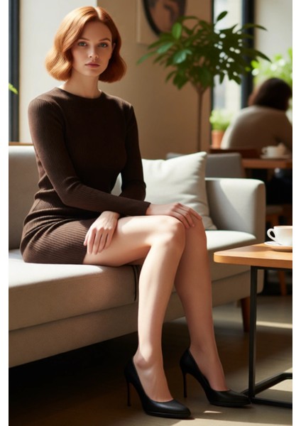 Kadın Triko Bodycon Uzun Kollu Büzgü Detaylı Mini Elbise Ilkbahar Sonbahar Şık Görünüm Kaliteli fiyatları