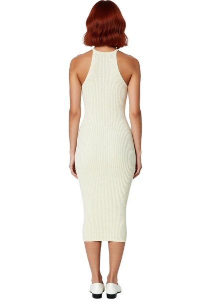 Kadın Gri Midi Bodycon Triko Elbise ve Kısa Hırka Ikili Takım Sonbahar Kış Stili Kaliteli Şık fırsatları