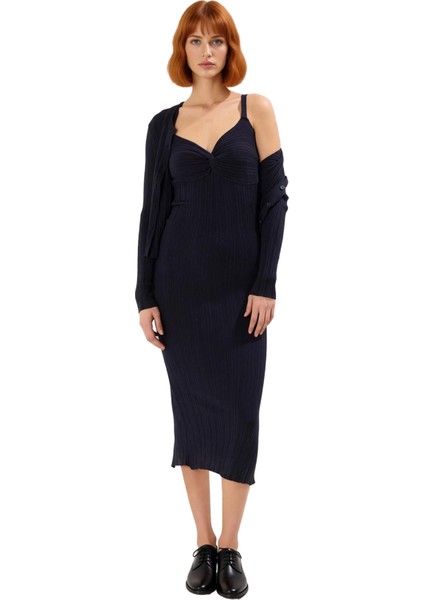 Kadın Bodycon Triko Maxi Hırka Elbise Seti Ince Kumaş Rahat Şık Günlük Kombinler Sunar Kaliteli modelleri