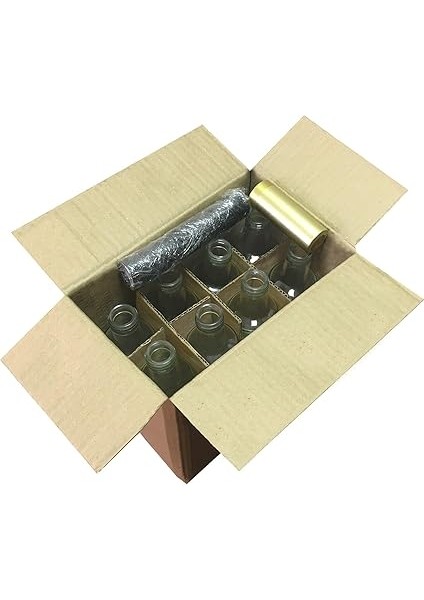 500 ml Şeffaf Dorika Kilitli Kapaklı ve Kapüşonlu Boş Cam Şişe 12 Adet indirimleri