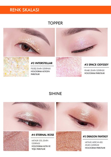 Yoğun Işıltılı Likit Glitter Far Glitter Prism Liquid Eyeshadow Topper (No.3 Space Odyssey)