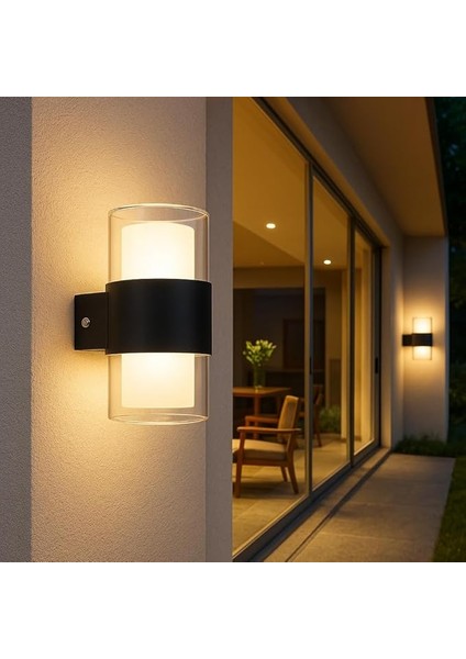 Duvar Aplik 12W 3500K Sarı Işık | 960 Lümen, IP20 Duvar Tipi Aydınlatma | Iç Mekan Dekoratif Lamba – Balkon, Hol, Yatak Odası, Teras Için | 8X11X13 cm