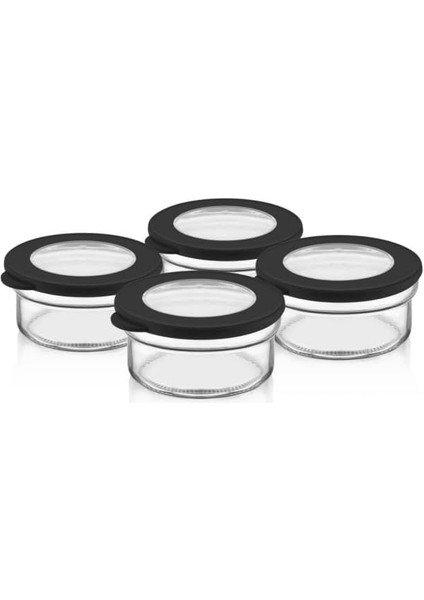 Life 4 Adet 415 ml Silikon Kapak Cam Kahvaltı Seti Saklama Kabı MIT1086 fiyatları