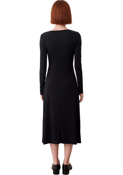 Kadın Bodycon Maxi Örme Elbise Aksesuar Detaylı Şık Kışlık Uzun Kollu Gündüz Gece Kombin Kaliteli fırsatları