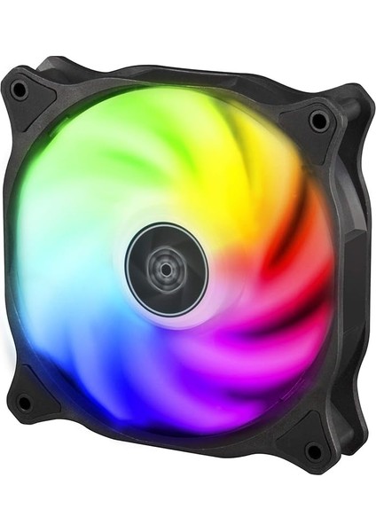 Technology SST-AB120R-ARGB - Air Blazer Bilgisayar Kasası Fanı 120 Mm, Sıvı Depolama, Siyah Çerçeveli Şeffaf Fan Kanatları, Yüksek Hava Akışı, Adreslenebilir Rgb 90185
