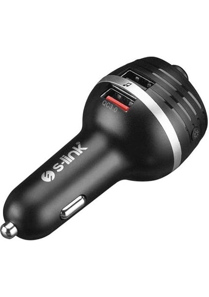 SL-BT403 Rainbow Bluetooth V5.0 LED Ekran Tf Kart 64G(MAX) Çift USB QC3.0+5V/2.4A Hızlı Şarjlı Fm Transmitter indirimleri