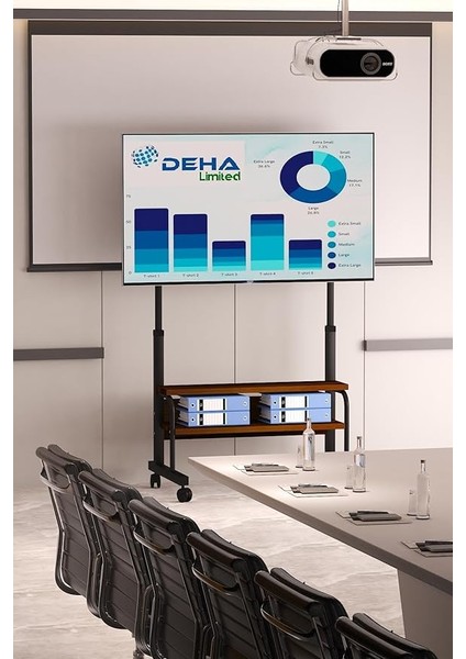 Tekerlekli Yükseklik Ayarlı Tv Duvar Paneli Tv Standı Konsol Hareketli Televizyon Ünitesi fiyatları