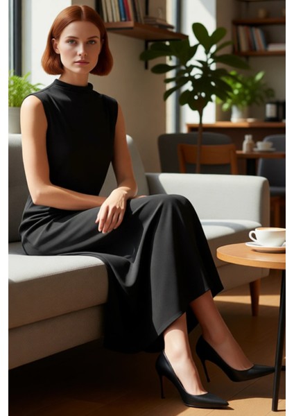 Kadınlar Için Düz Dalgıç Kolsuz Maxi Shift Elbise Modern ve Rahat Şıklık Sunarak Konfor Verir fiyatları