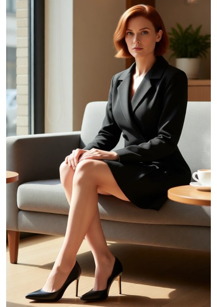 Kadın Dokuma Ceket Elbise Uzun Kollu Piliseli Mini Boy Ofis ve Günlük Şıklık Için Ideal Tasarım fiyatları