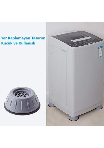 Gürültü Engelleyici ve Kaymaz Titreşim Önleyici Makine Ayağı Pedleri – Çamaşır ve Bulaşık Makinesi, Kurutma, Kanepe, Koltuk, Beyaz Eşya Için Stoper Ayak 4’lü Set modelleri
