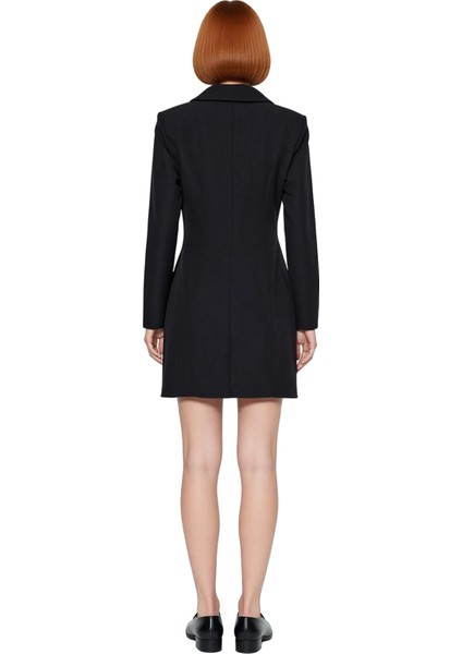 Kadın Dokuma Ceket Elbise Uzun Kollu Piliseli Mini Boy Ofis ve Günlük Şıklık Için Ideal Tasarım fırsatları