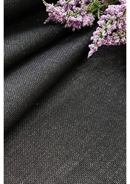 Simli Keten Runner Siyah 45X150 fiyatları