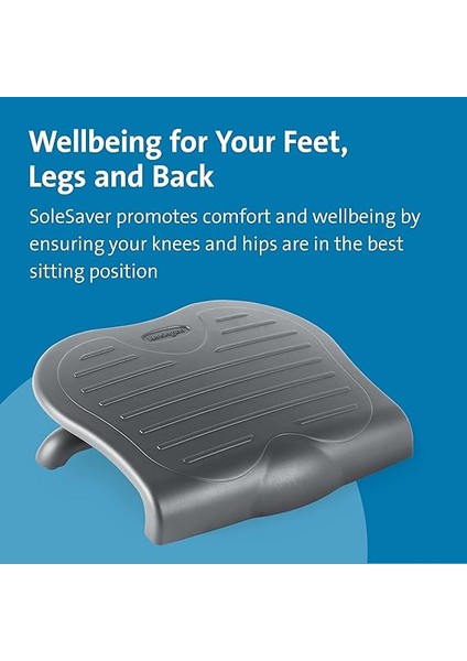 Solesaver Ergonomik Ayaklık Daha Iyi Duruş, Kronik Sırt Ağrısını Azaltma ve Ortopedik Rahatlama Için Ayarlanabilir Yükseklik, Gri, 56152 indirimleri