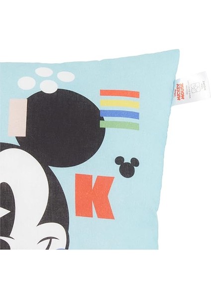 Disney Mickey Funny Lisanslı Karakter BASKILI%100 Pamuk Kırlent, Çok Renkli, 40X40 cm modelleri