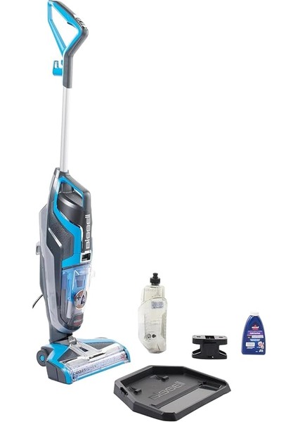 Crosswave, 3'ü 1 Arada Yüksek Vakumlu Süpürme ve Silme Makinesi 17132, Siyah/mavi, Süpürme, Silme ve Kurulama, Sert Zeminleri ve Halıları Temizler modelleri