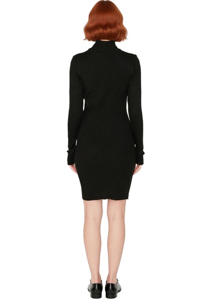 Kadın Bodycon Dik Yaka Uzun Kollu Triko Elbise Kış Sezonu Için Şık ve Rahat Günlük Giyim Seçeneği fırsatları