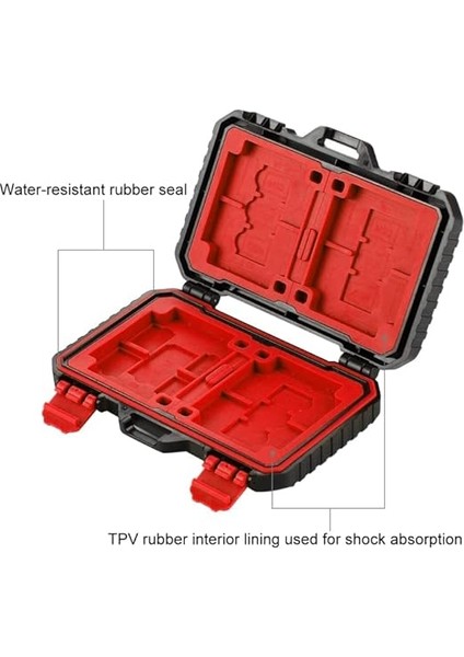 Case 24 Slot Çoklu Hafıza Kartı ve Micro Sd Kart Taşıma Çantası Micro Sd Kart Kutusu (Kırmızı) modelleri