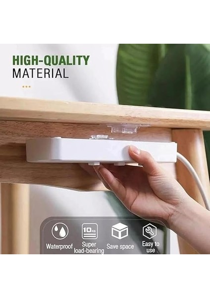 Mobilya Askı Çift Taraflı Yapışkanlı Geçmeli Klips Şeffaf Duvar Kancası, Iz Bırakmayan Sabitleme Askısı, Ev ve Ofis Organizer 5 Çift fırsatları