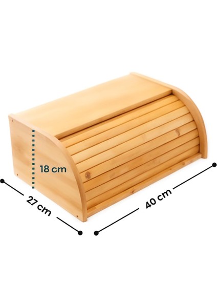 Bambu Sürgülü Ekmek Dolabı Geniş Kapasiteli Doğal Ahşap Ekmeklik Hijyenik ve Şık Saklama Kabı indirimleri