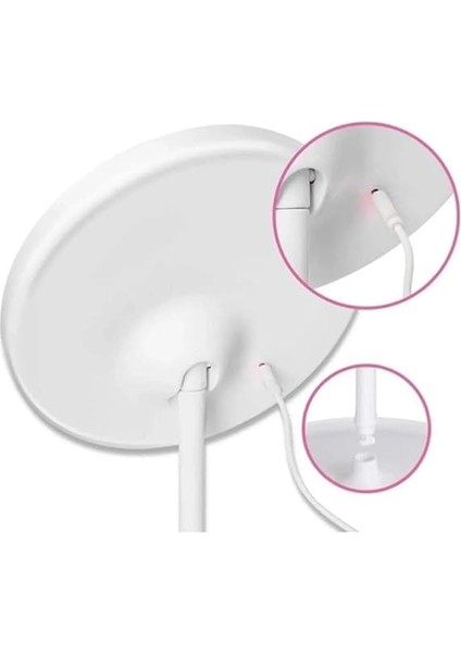 Dokunmatik LED Işıklı Usb'li Yuvarlak Masa Üstü Makyaj Aynası: Aydınlatmalı ve Portatif Tasarım indirimleri