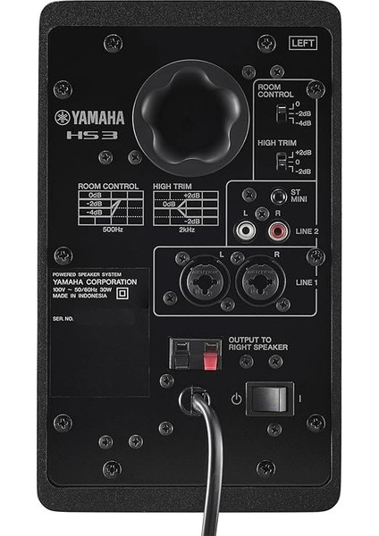 Hs3 Powered Studio Monitör Siyah, Çift (Hs3 B) modelleri