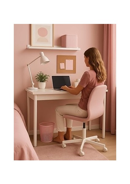 Tam Delikli Metal Fileli Toz Pembe Çöp Kovası - ND-1044 modelleri