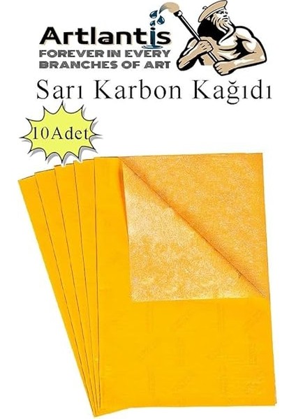 Sarı Karbon Kağıdı A4 10 Adet 21X29,7 cm Kopya Kağıdı Transfer Kağıdı Renkli Karbon Kağıdı fiyatları