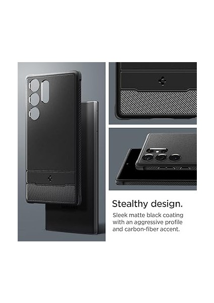 Galaxy S23 Ultra Kılıf Rugged Armor Matte Black - ACS05613 indirimleri