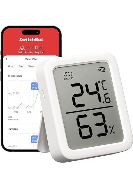 Iç Termometre Higrometre, Bluetooth Higrometre, Dijital Sıcaklık Nem Sensörü, Uygulama ve Veri Depolama, Çiğ Noktası/vpd/mutlak Nem Sensörü