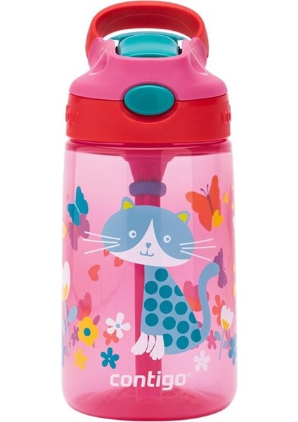 Gizmo Flip Kedicikler Tritan Çocuk Suluğu 420 ml Pembe