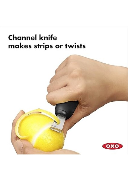 - Good Grips Soyma Bıçaklı Limon Rendesi ve Limon Kabuğu Soyma Aleti, Siyah fırsatları