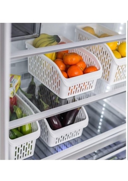 Buzdolabı Sepeti Dolap Içi Düzenleyici Sepet Organizer Beyaz 4 Adet 30X16X17 fiyatları