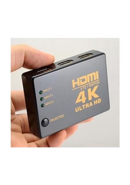 Yeni Nesil Tv Için HDMI Çoklayıcı 3 Port 4K Kumandalı Kullanımı ve Kurulumu Kolayultra Hd HDMI Switch Splitter Kablo Dahil Değildir 3 PORT4KHDMI fiyatları